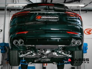 Maserati Grecale Performance Exhaust System - 2.0L Modena - Ragazzon - Evo Line - Axle Back w/ Electronic Operated Valve - Dual Exit/ Quad Stainless Steel Tips